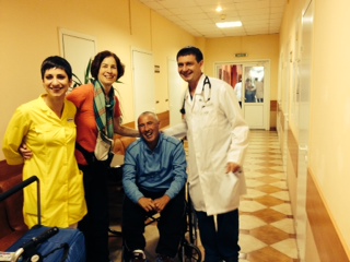 Anastasia and Dr. Fedorenko greeted us at the hospital